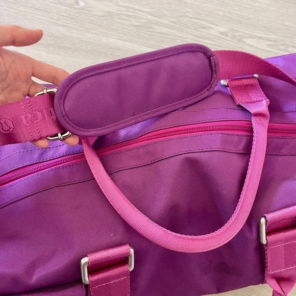 Lululemon Purple & Pink Yoga Mat Duffel Bag VTG with Shoulder Straps - Picture 9 of 11
